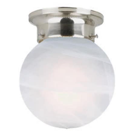 Cling Millbridge 1-Light Globe Ceiling Mount; Satin Nickel Finish CL272290